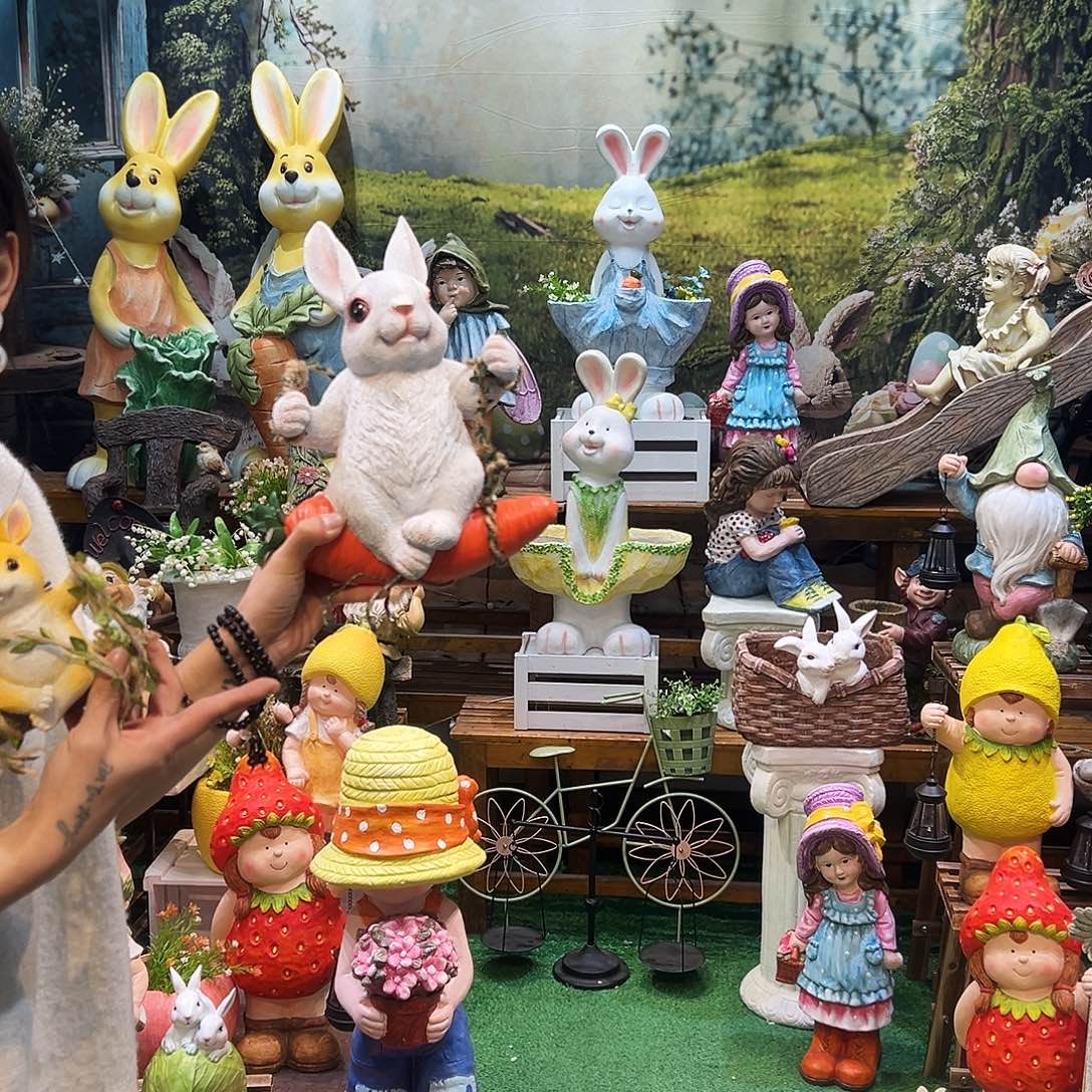 花园摆件红红火火