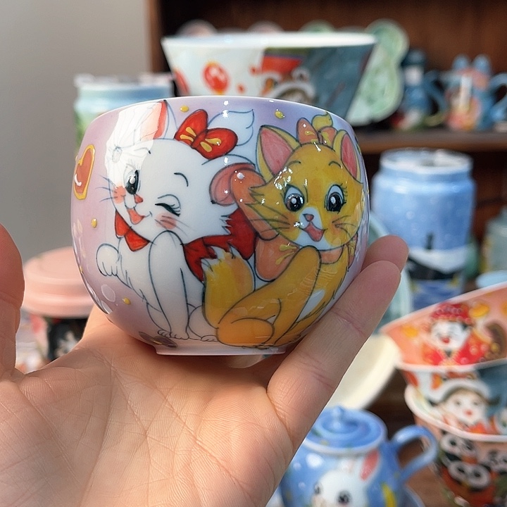 陶景德镇釉下手绘陶瓷 