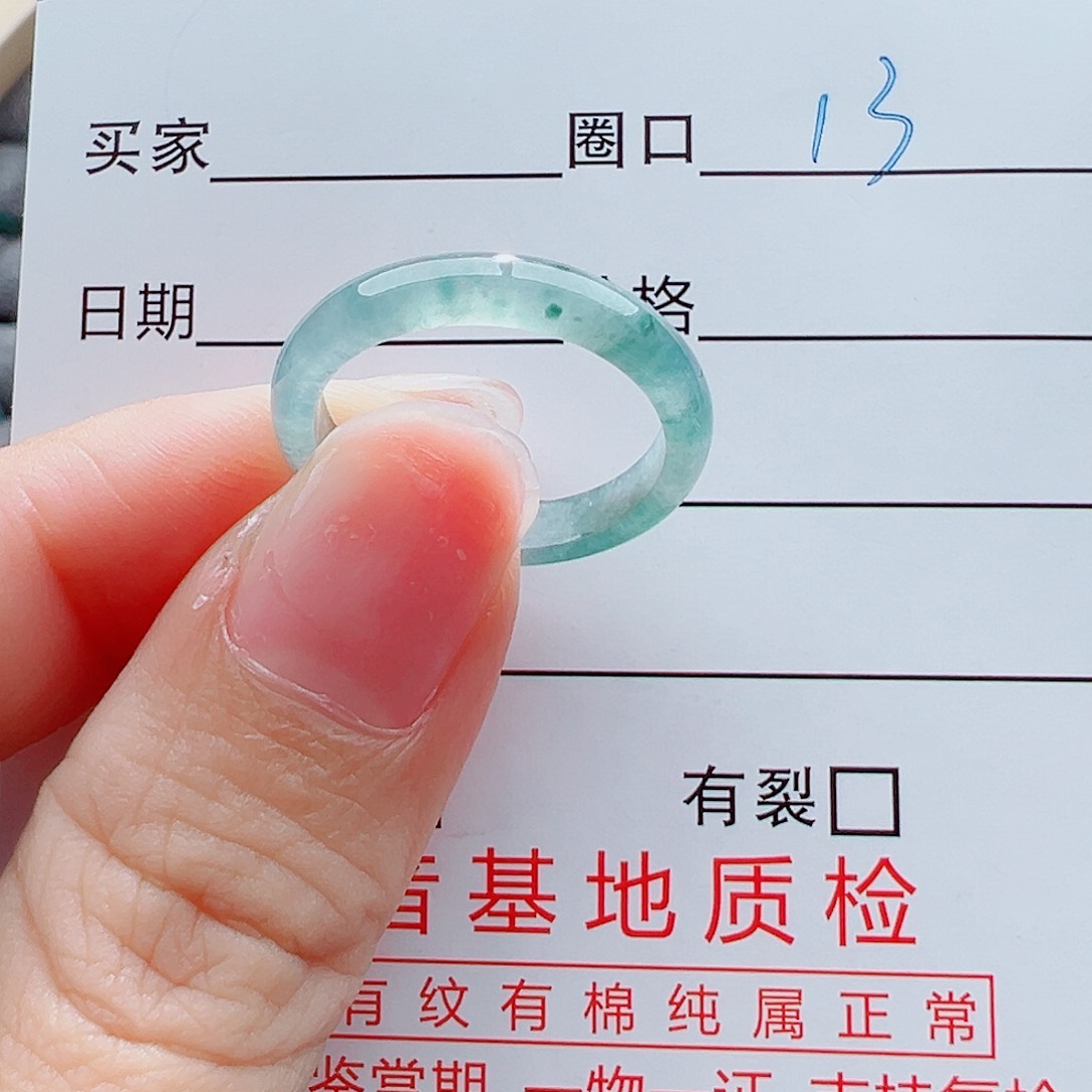 未镶嵌戒指翡翠紫**帘戒圈