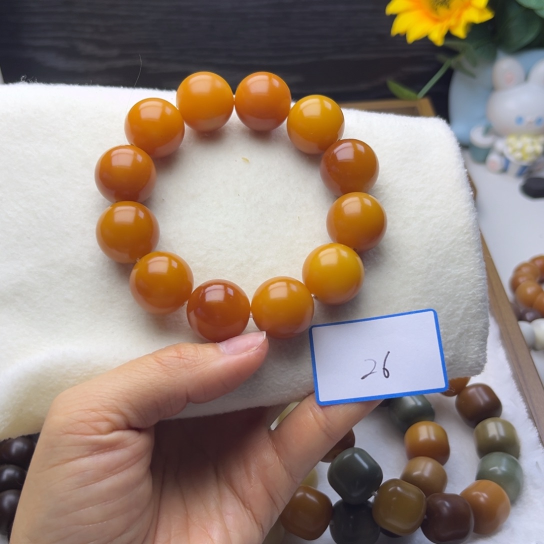 蒙***爱吊坠菩提根/象牙果圆珠19mm通货干磨