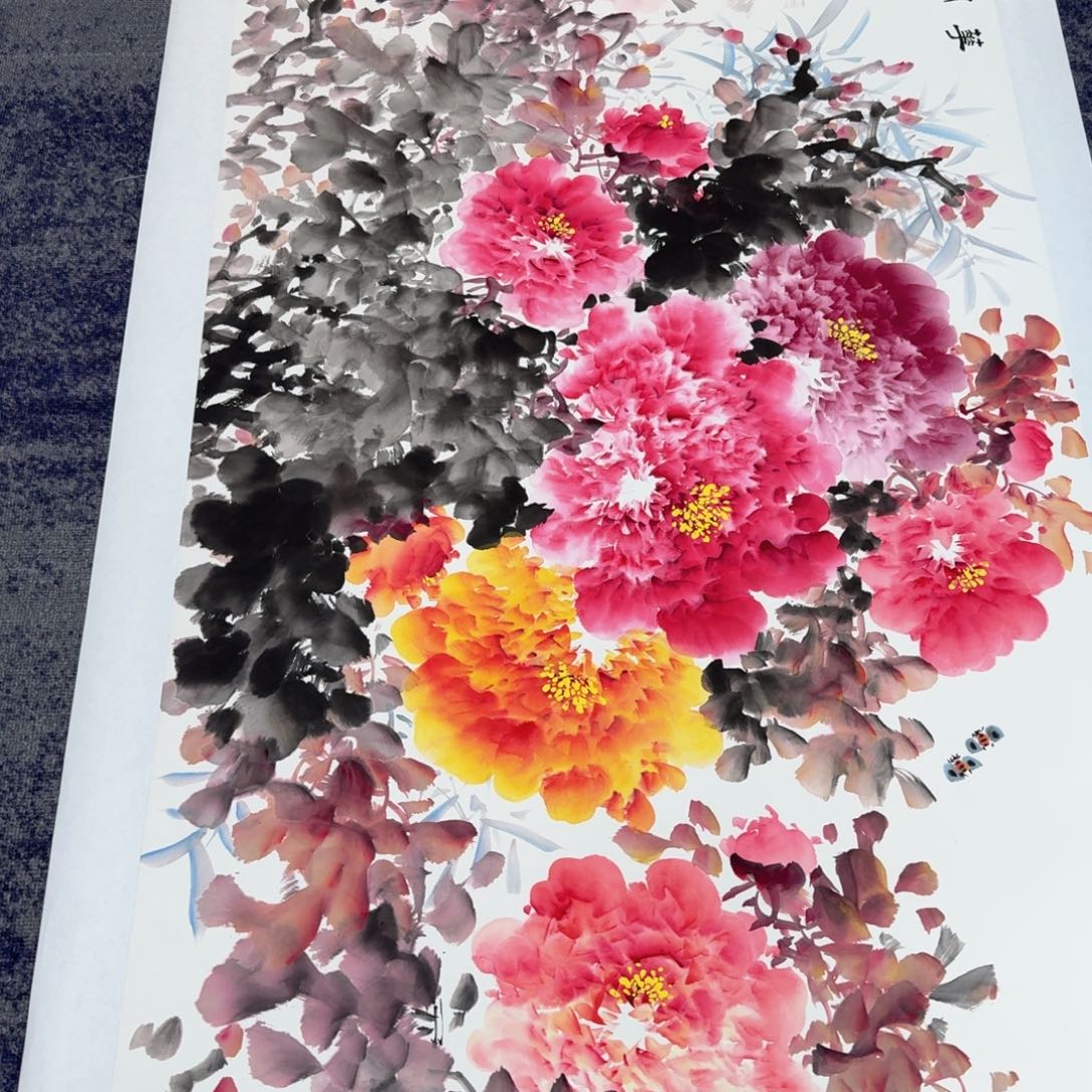 国画国画作品山水花鸟纯手绘