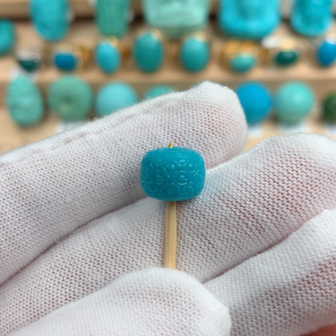 绿松石配饰未镶嵌10.4-7.8mm