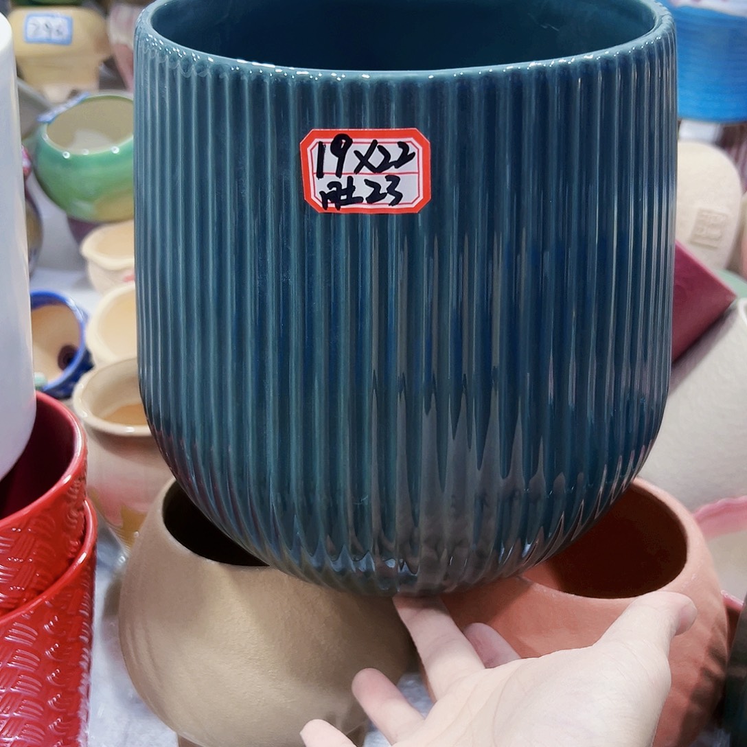 外贸尾单陶瓷花盆凑单10米包邮