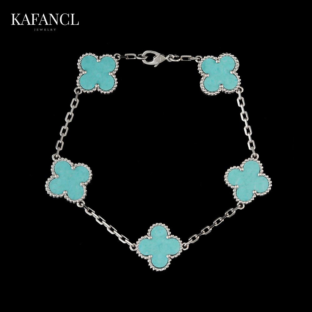 红楼 925银手链 镀K金 天河蓝草草手链 ZF-C85