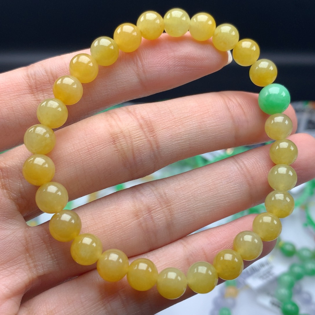 翡翠手链未镶嵌卡