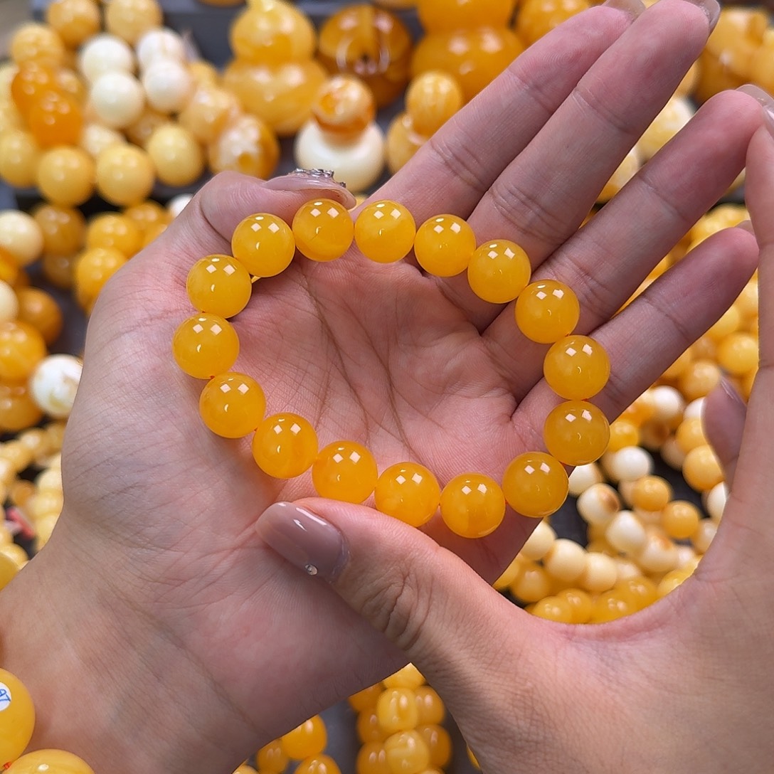 蜜蜡未镶嵌珠宝奇石同料13mm