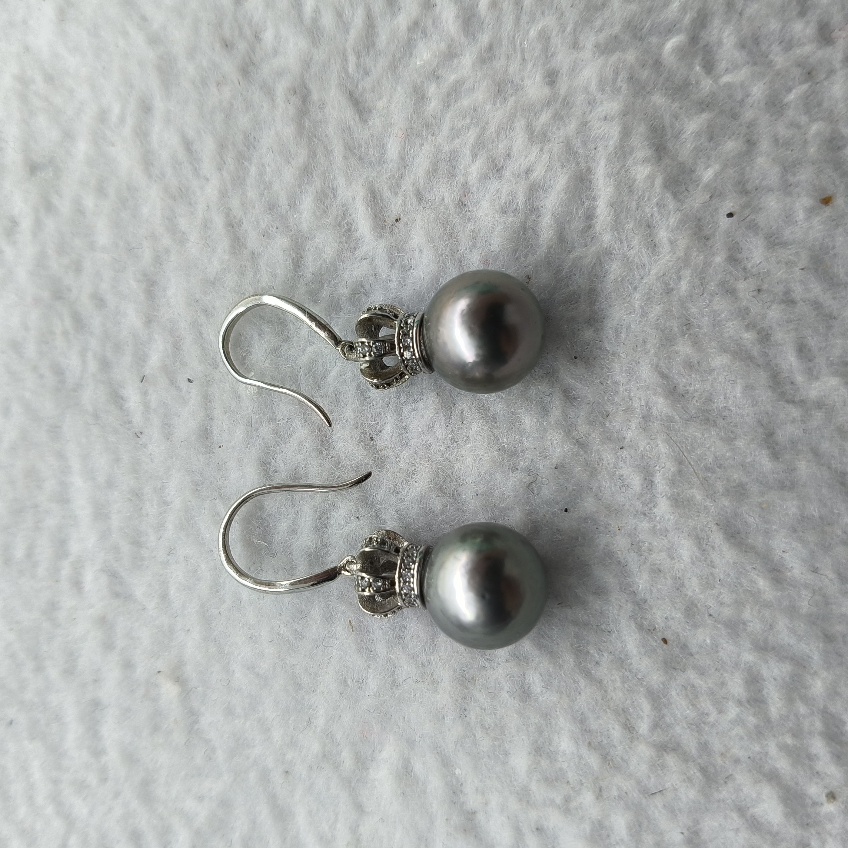 大溪地海水珍珠时尚百搭耳环气质