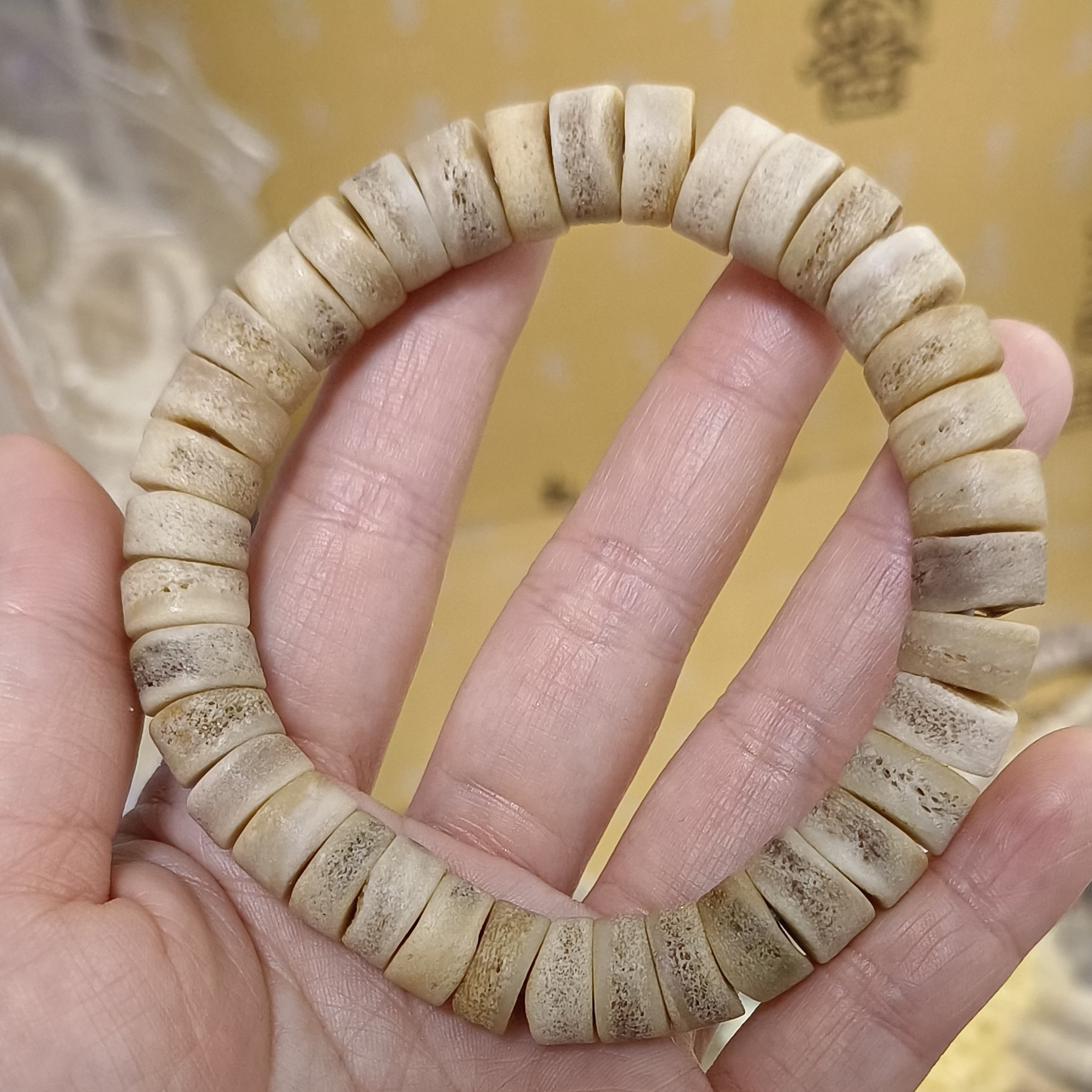 骨制驼嘎单圈手串