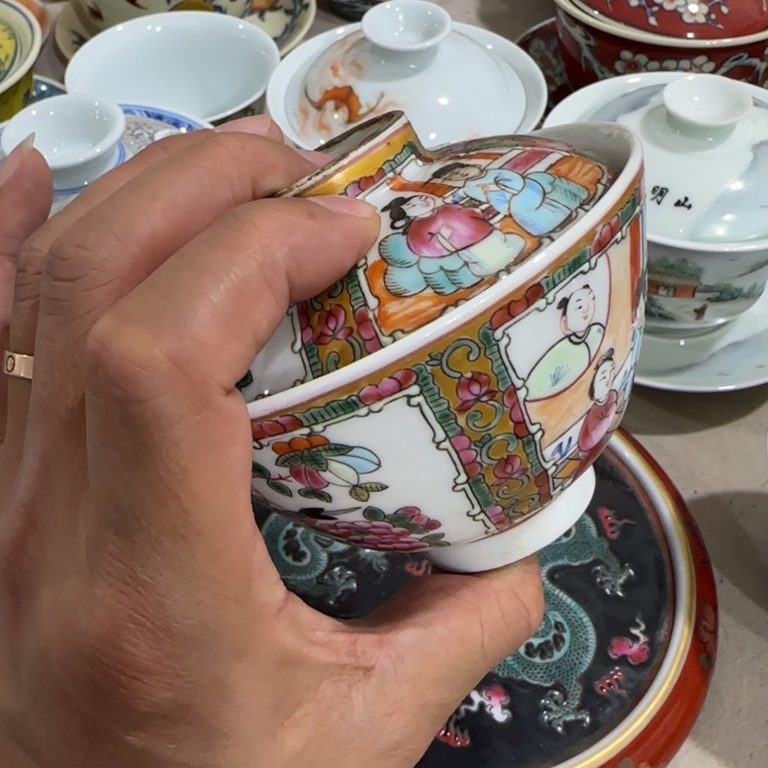 其他陶手绘瓷器，手绘茶具