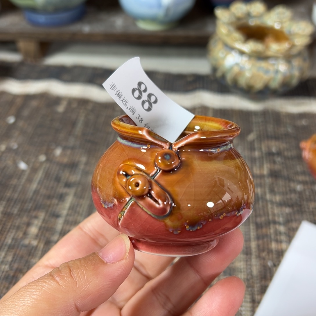 红陶景德镇手工花盆