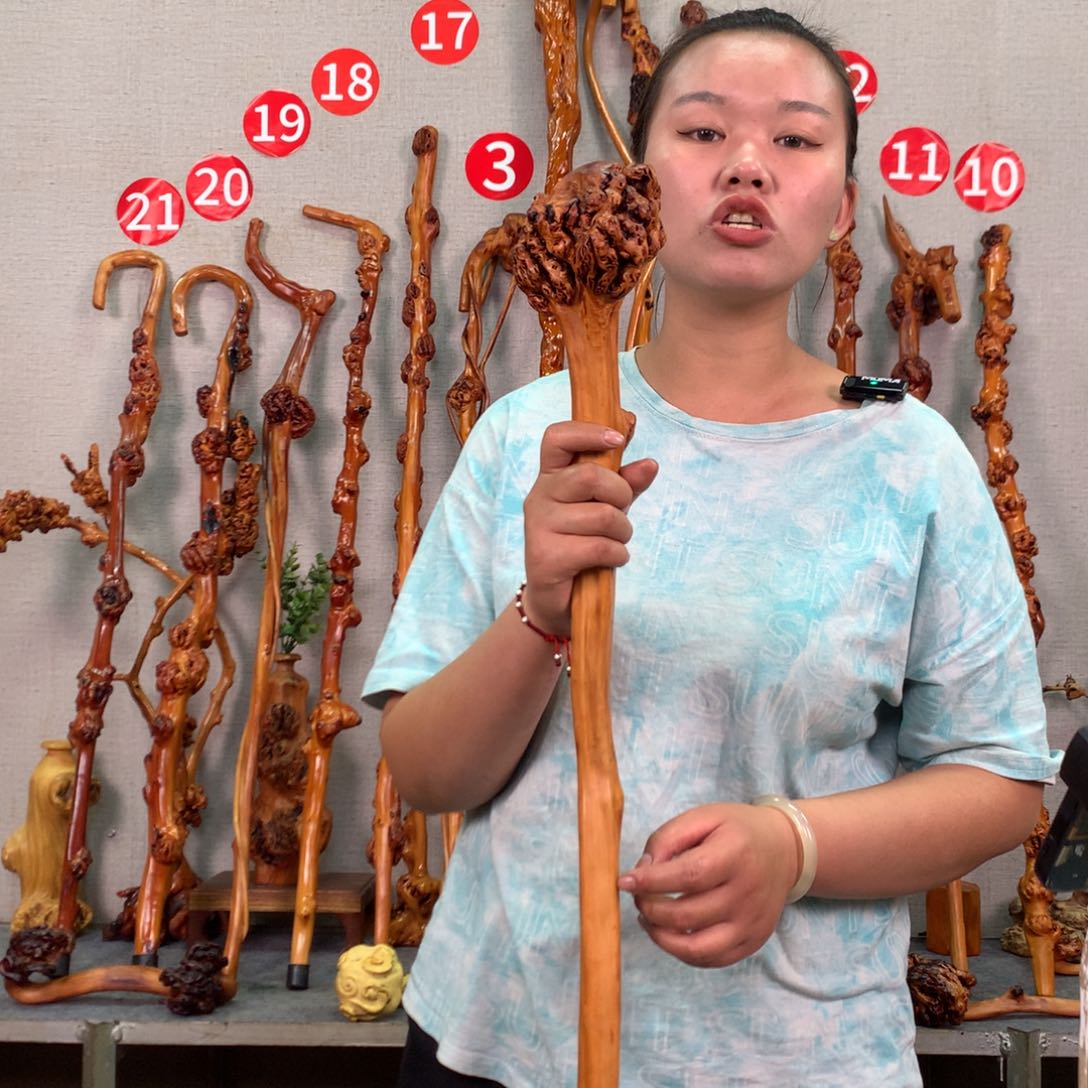 黑果木天然实木文玩棍