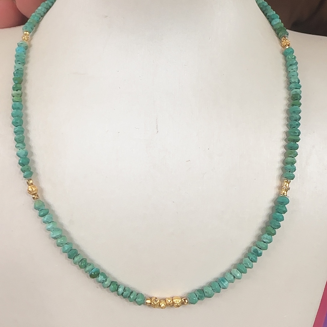 绿松石银S925镀金镶嵌珠宝奇石