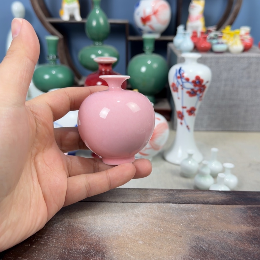 陶瓷手工小花器摆件