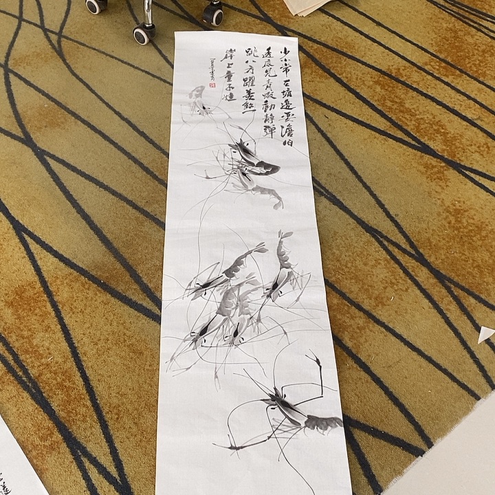 华***虎国画胡建育35/140手绘画芯