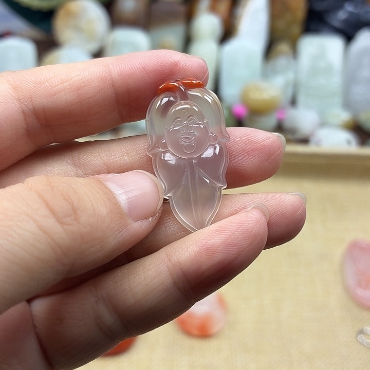 李***姐和田玉银S925镶嵌颈饰