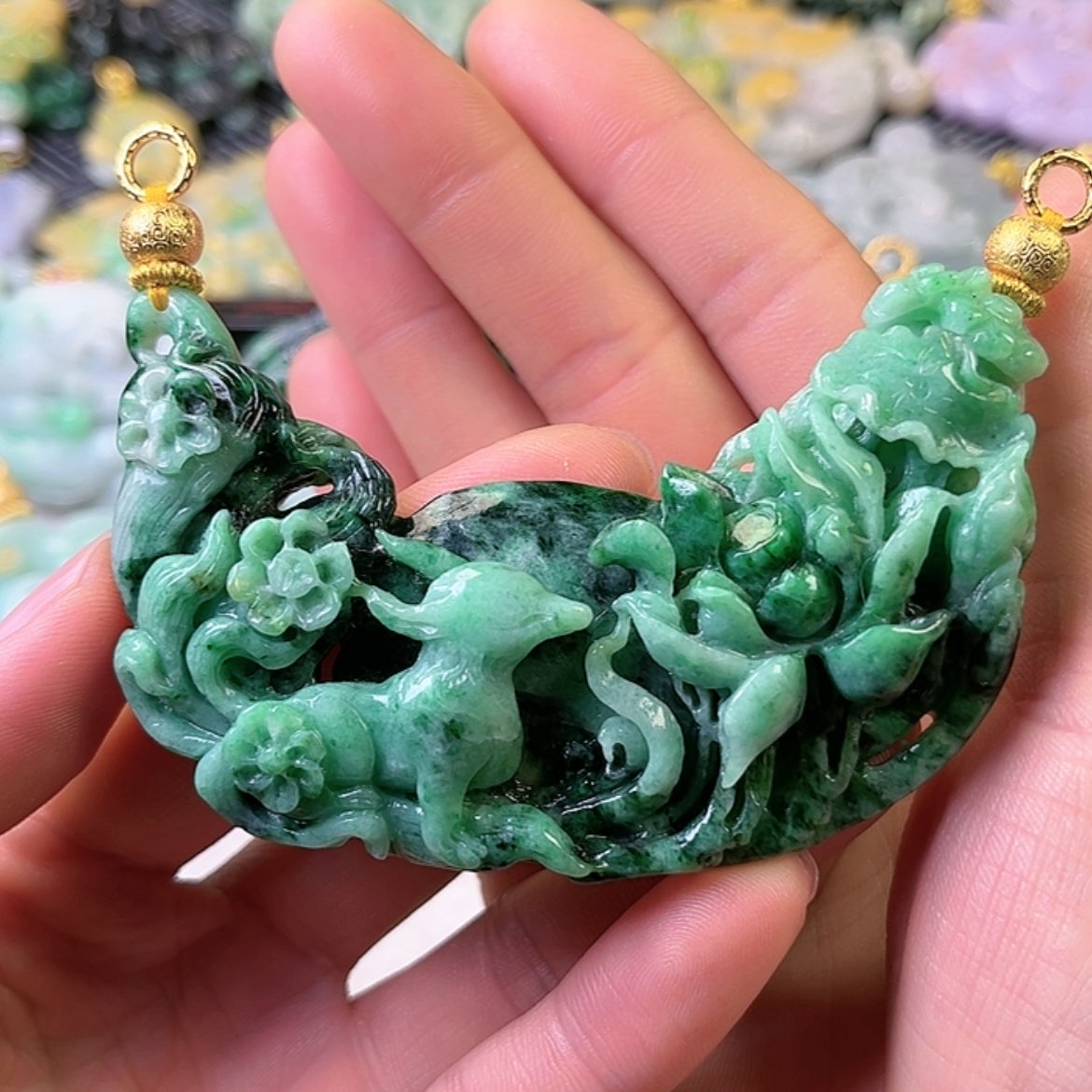 【闪购商品】翡翠颈饰未镶嵌挂件