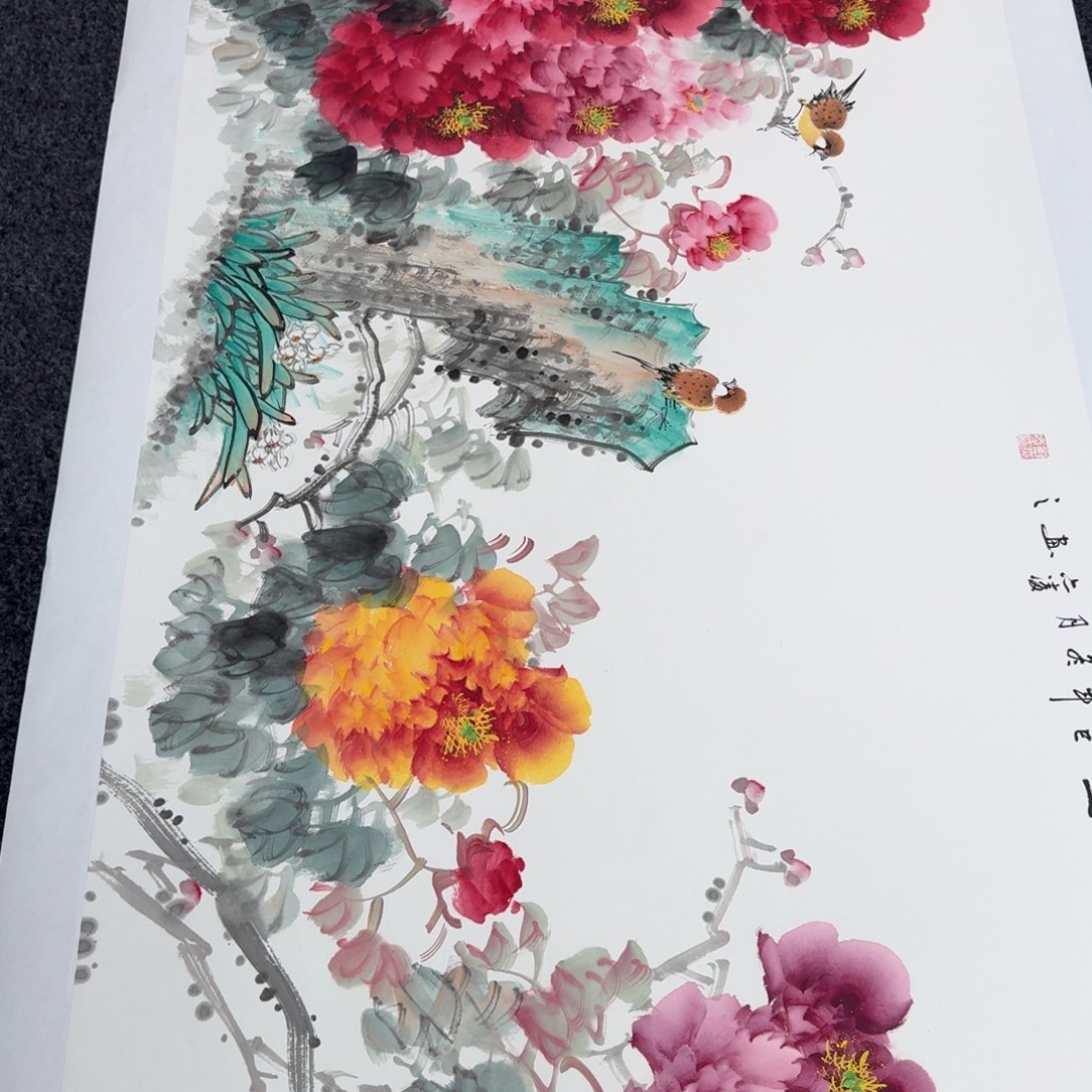 国画国画作品山水花鸟纯手绘