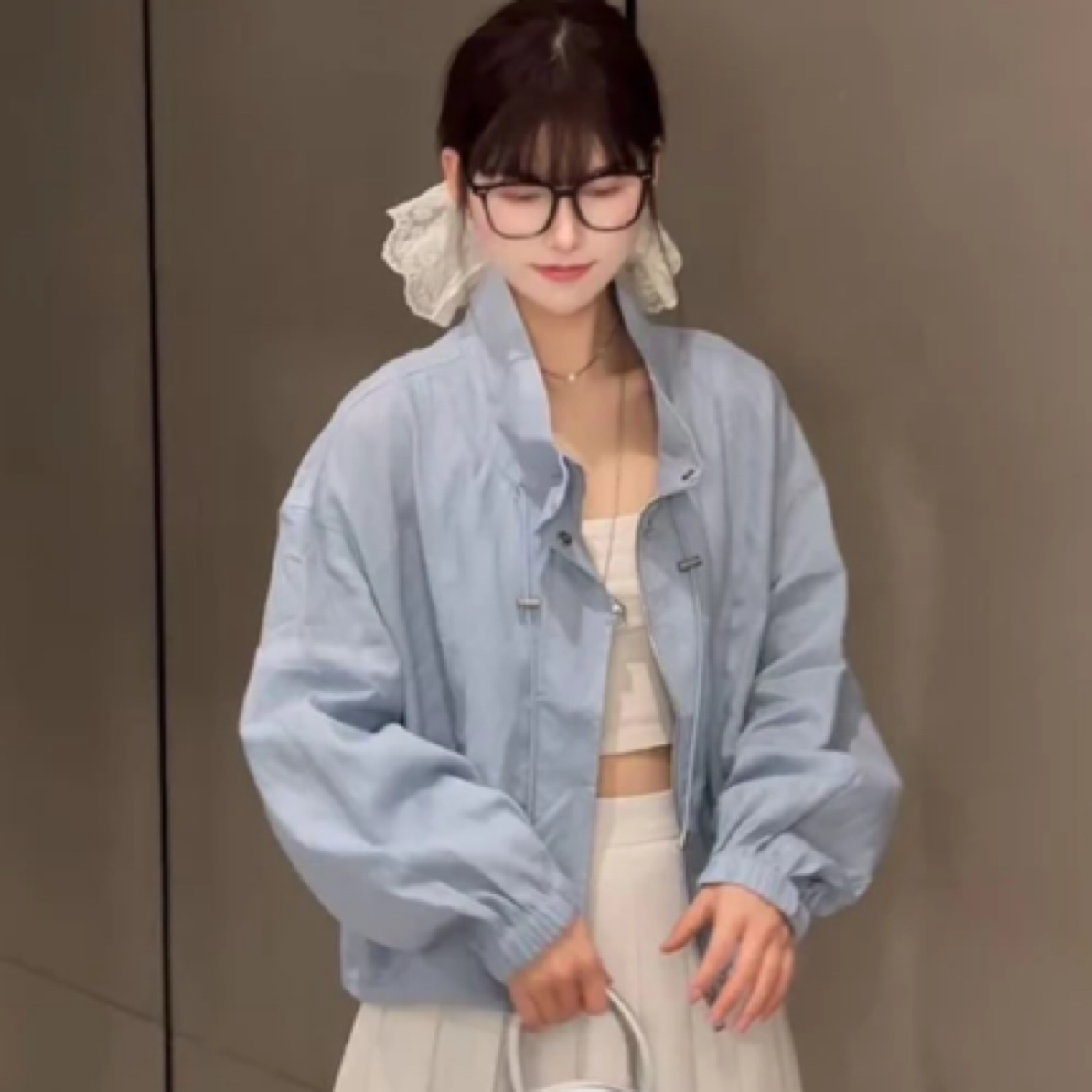 〔亚麻～立领小外套〕欧货立领百搭防晒小外套