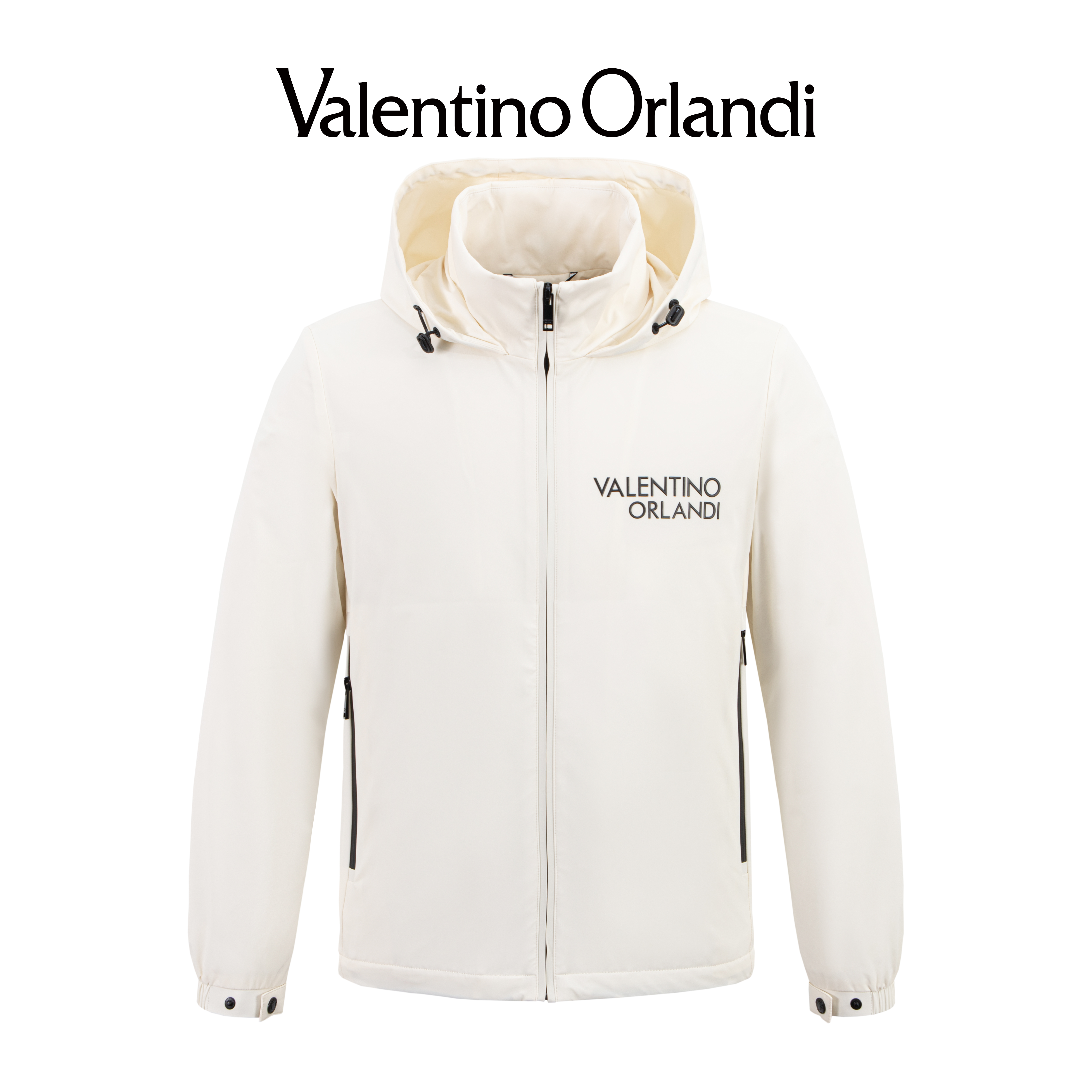 Valentino orlandi男士秋冬B版时尚简约百搭户外三防连帽棉服