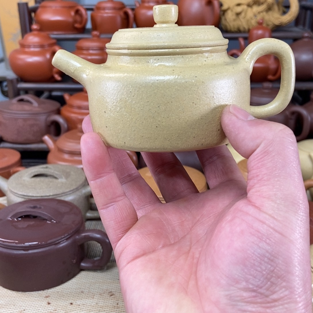 紫砂茶壶原矿本绿