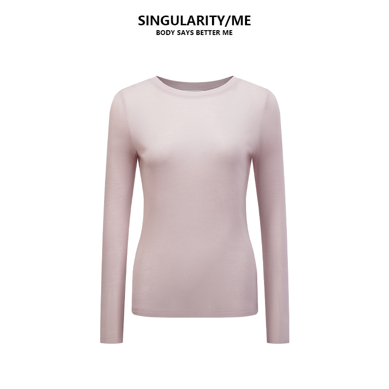Singularity Me 9A 10301 天丝羊毛圆领舒适纯欲女长袖打底衫T恤