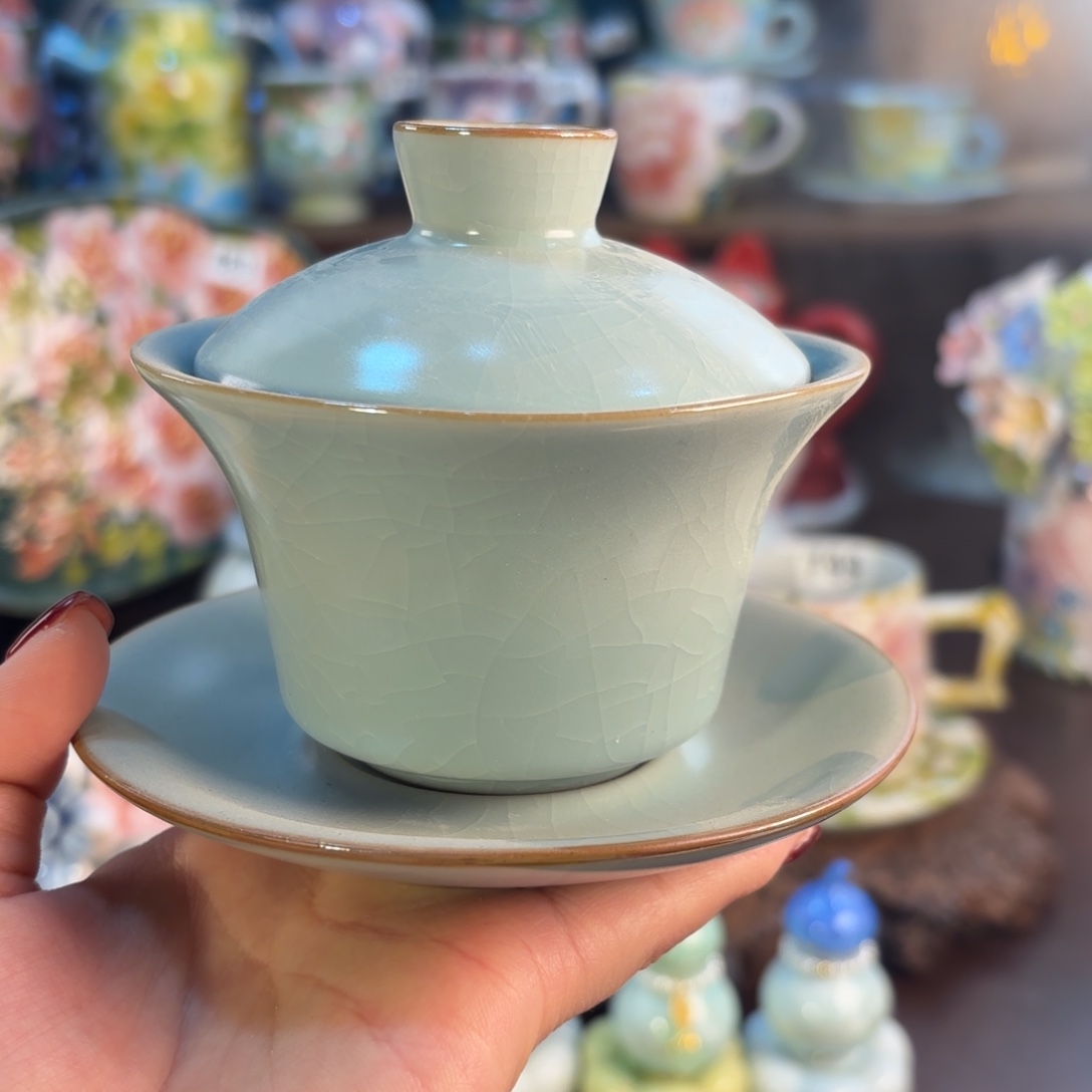 景德镇手绘高温釉下彩陶瓷茶具