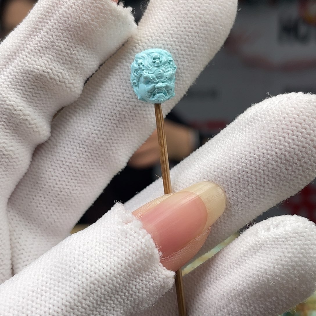 绿松石未镶嵌挂件