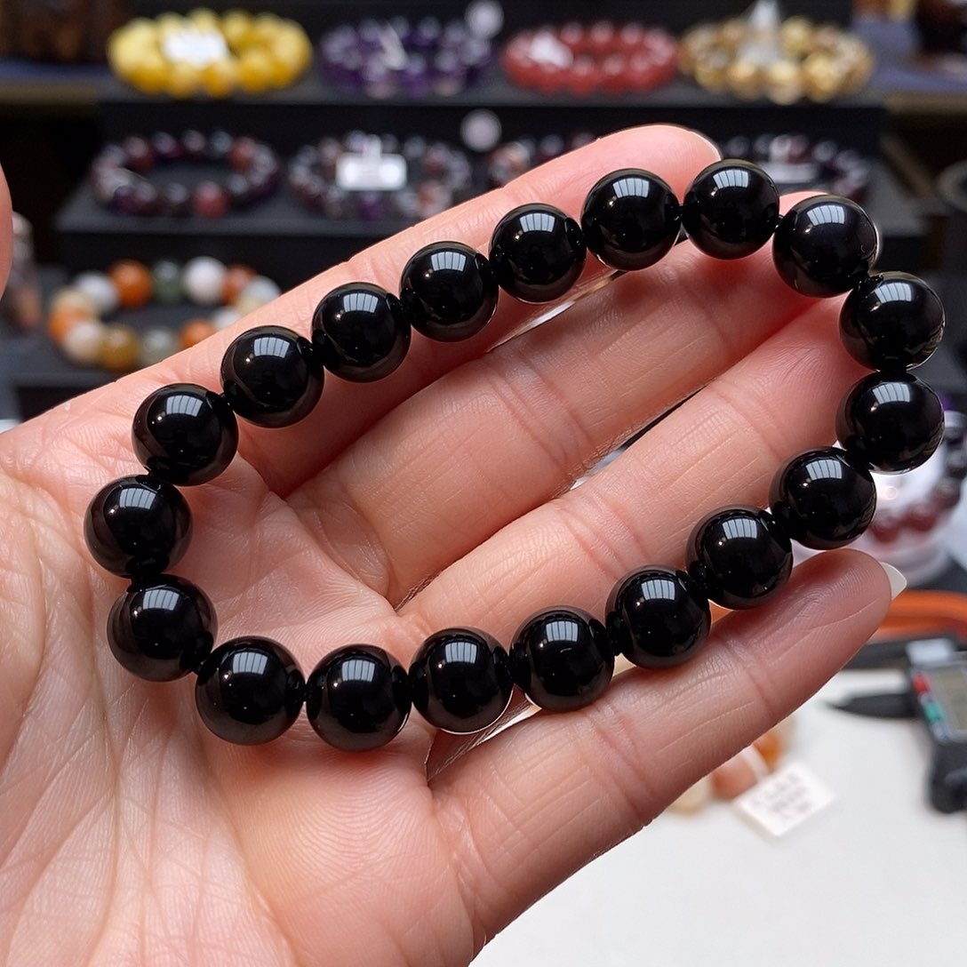 黑曜岩手链未镶嵌T****3