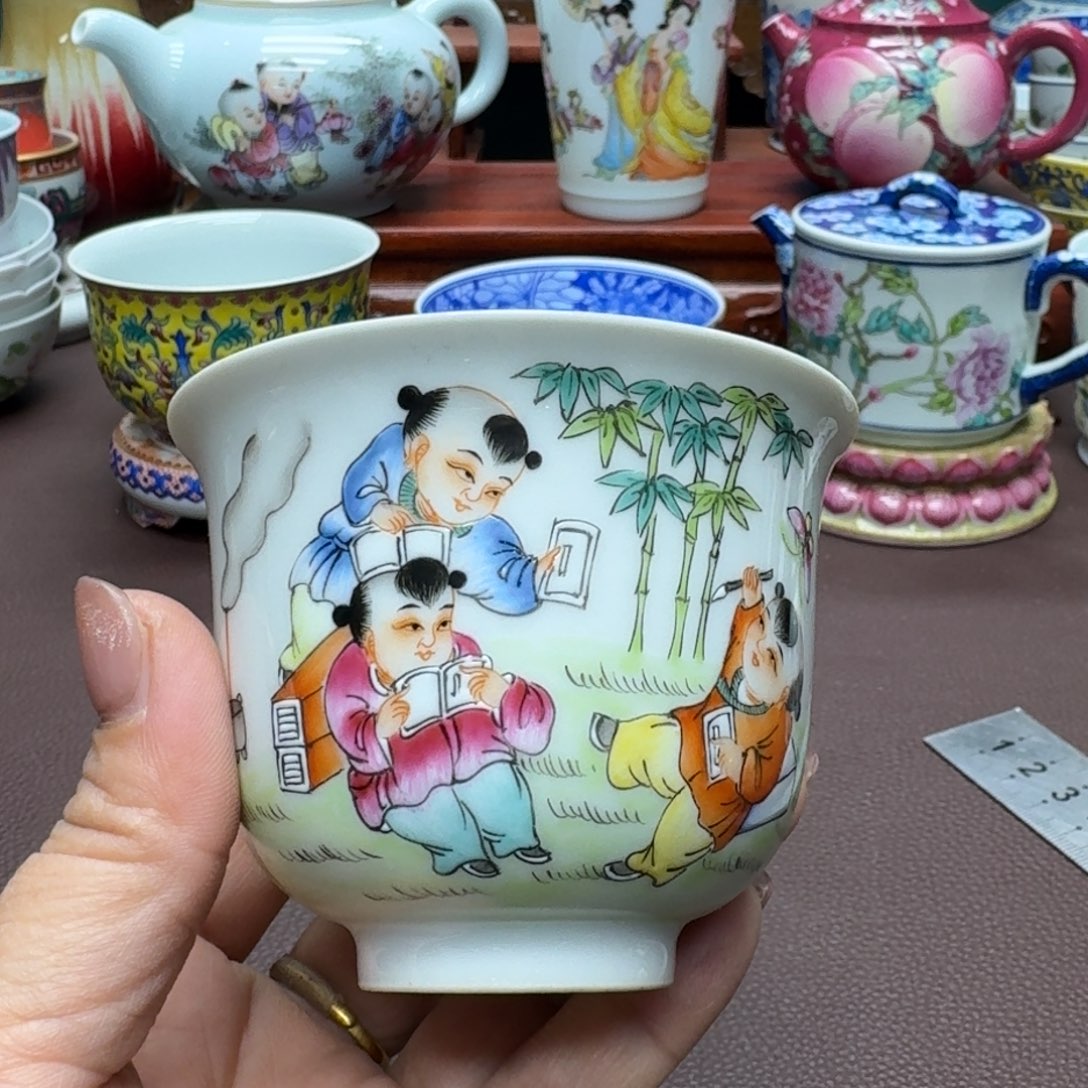 瓷片景德镇仿古手工制作精品展示