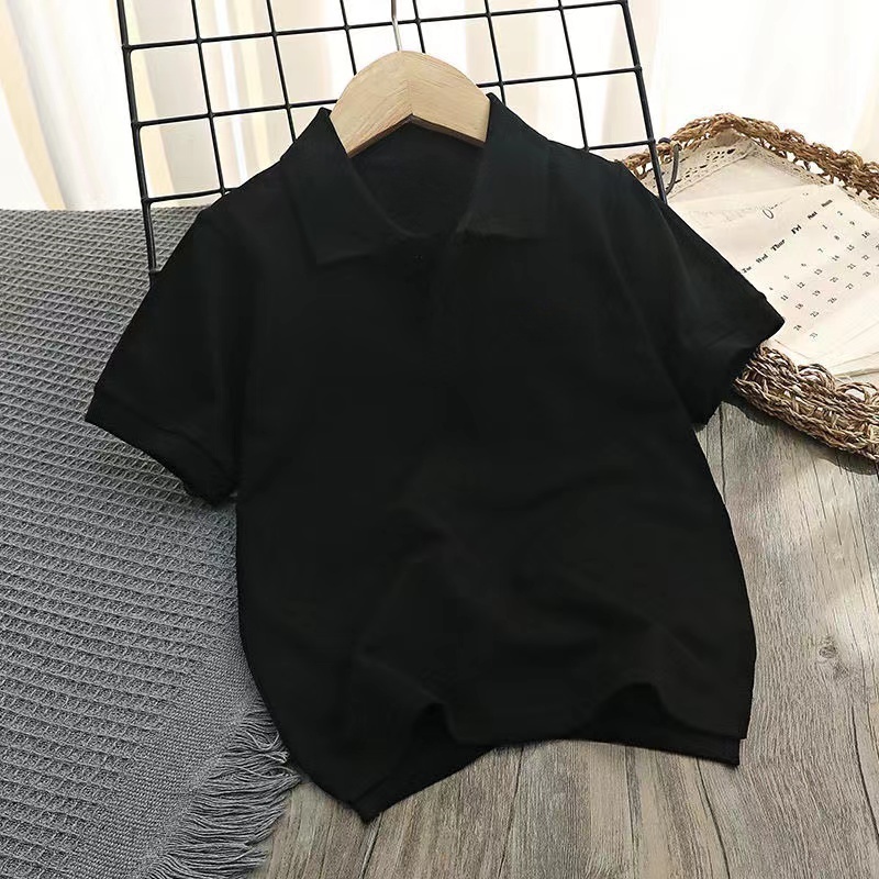 儿童2025夏季新款时尚百搭polo短袖(尺码偏大-按身高拍)B1856