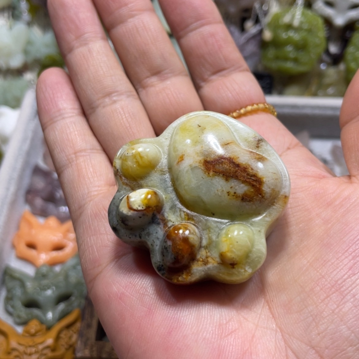 【闪购商品】岫玉颈饰未镶嵌100手把