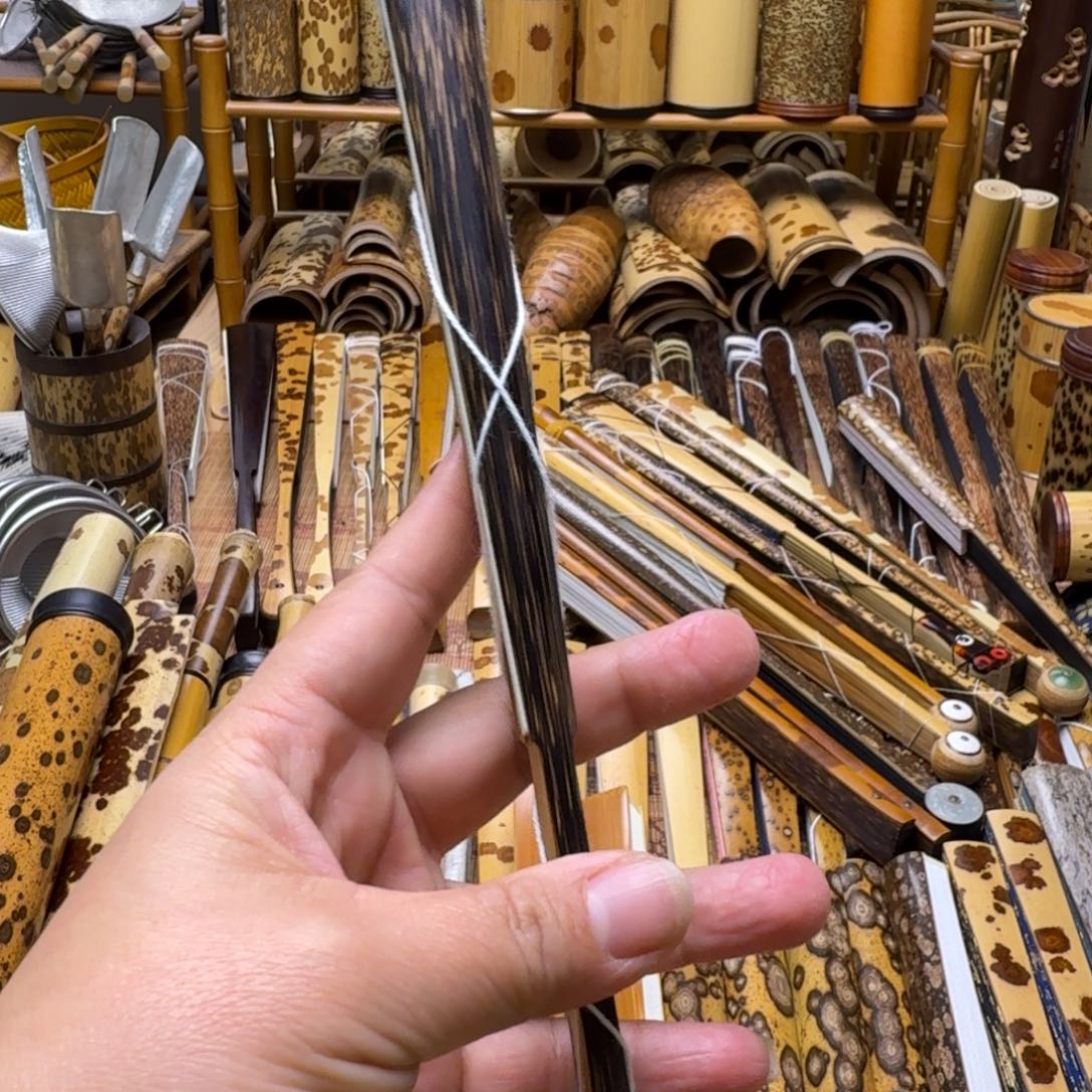 肥***白老棕竹折扇大哥拍下