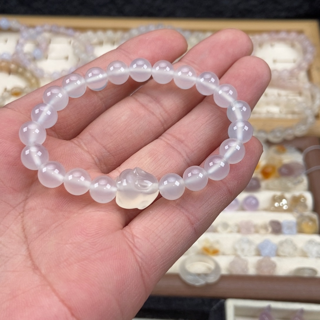 玛瑙/玉髓未镶嵌手链M48