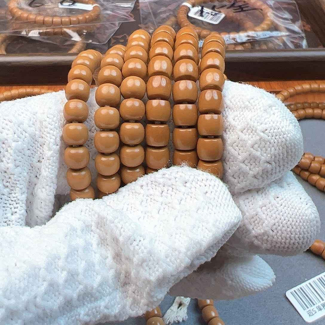 橄榄核手串/手链雨**晴橄榄核尖脖挂6.3老型