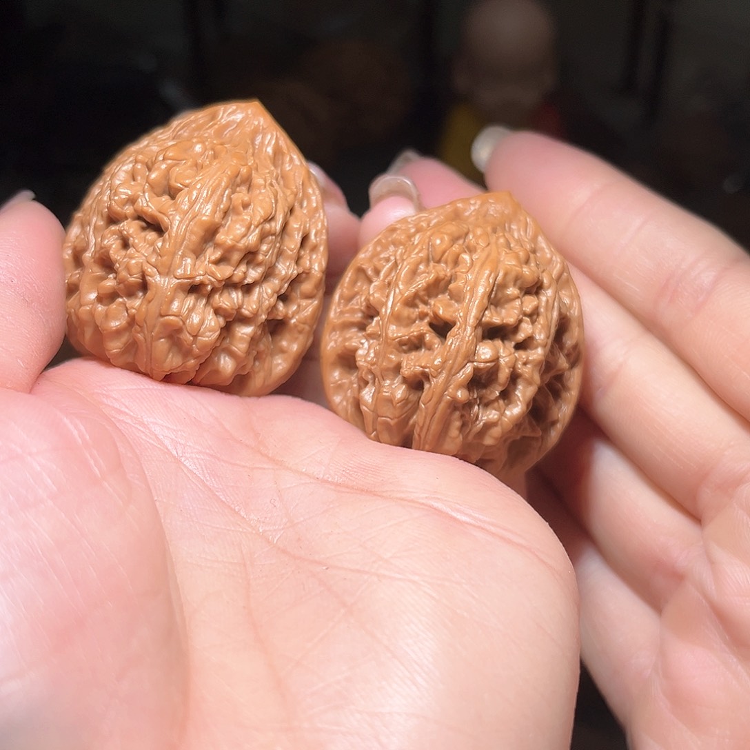 桃核把件龙门主40文玩核桃