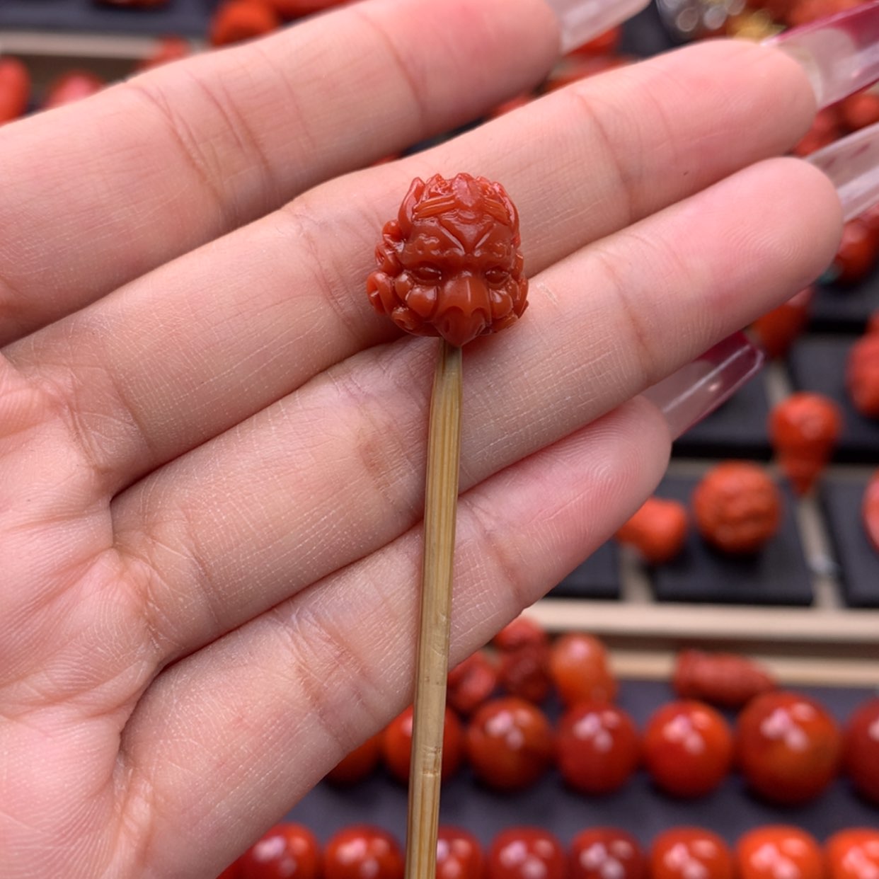 【闪购商品】南红玛瑙大鹏鸟13mm未镶嵌