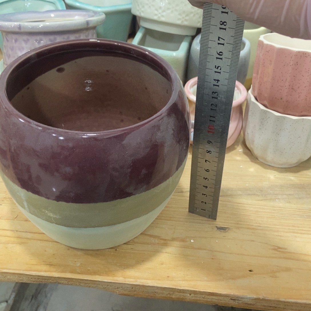 红陶微瑕高温陶瓷花盆