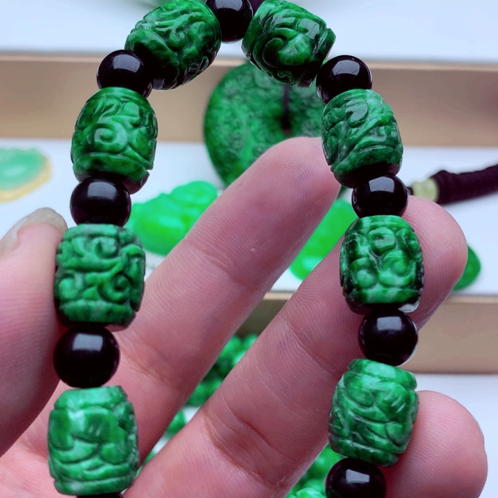 翡翠未镶嵌手链手串