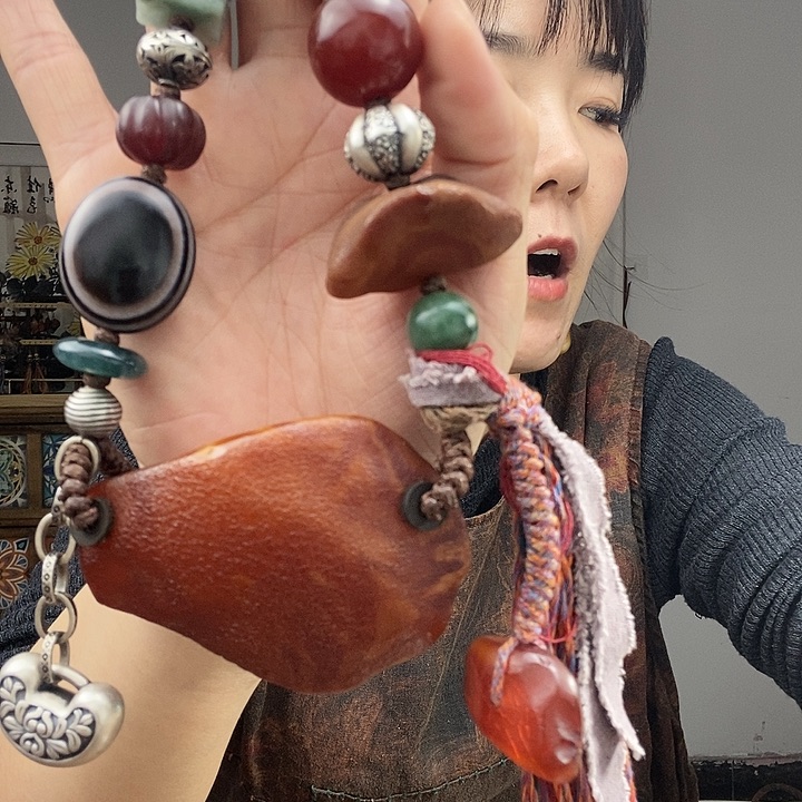 蜜蜡项链未镶嵌项链