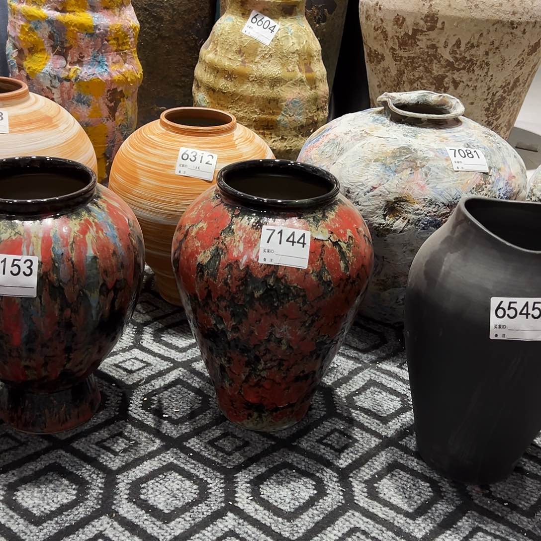 瓶7144高30口11陶瓷花瓶无孔