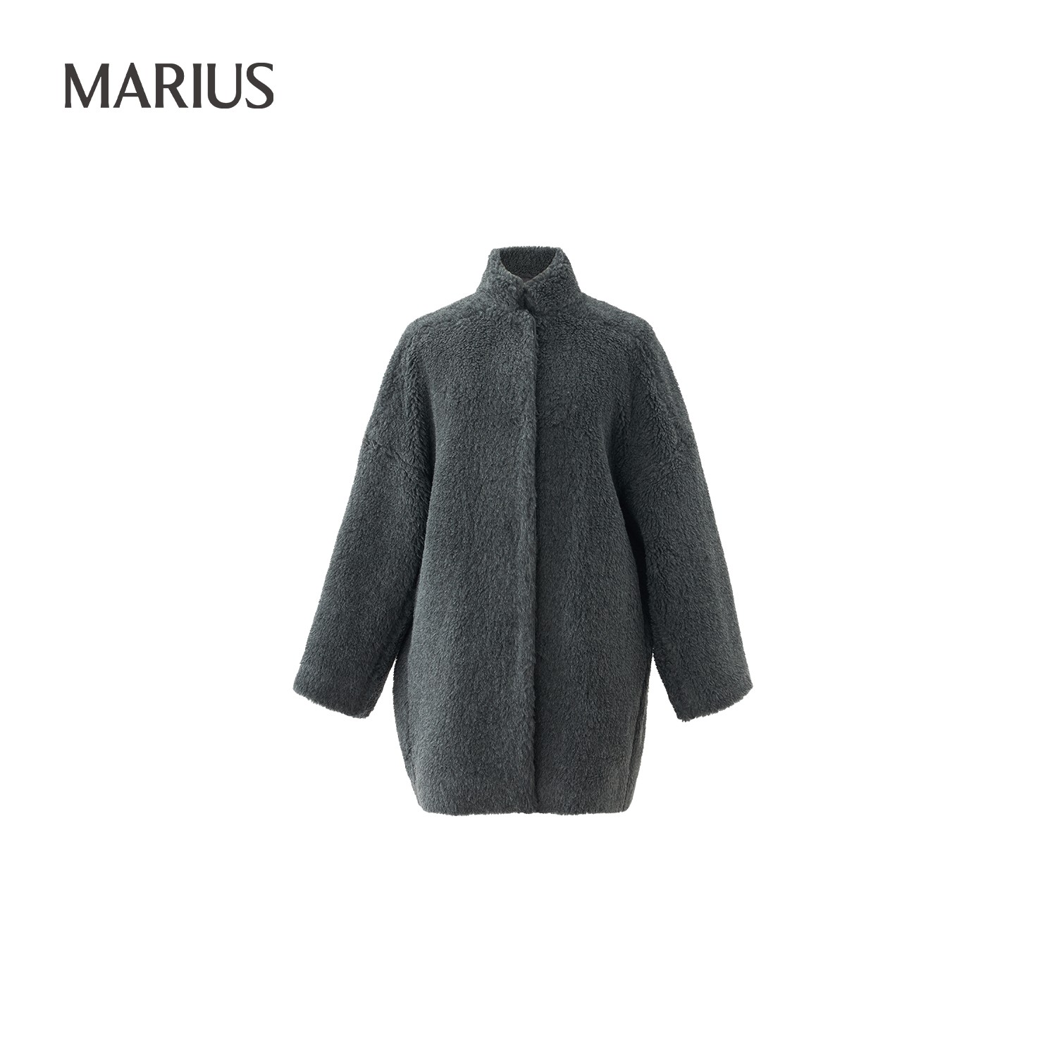MARIUS-M-’帕尼尼‘西装领宽松保暖大衣