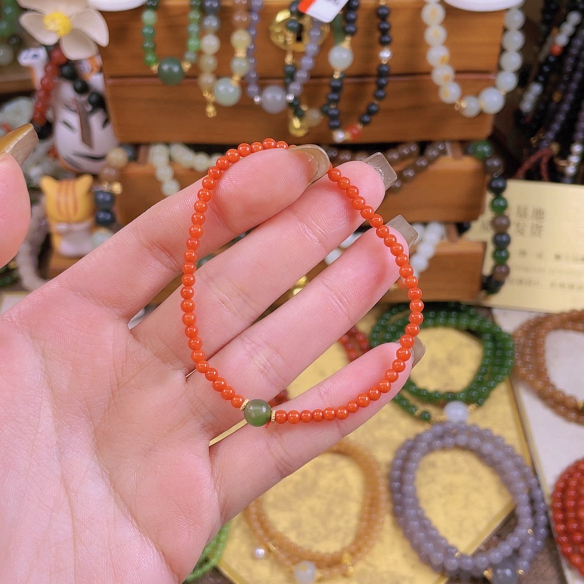 【闪购商品】南红玛瑙手链未镶嵌