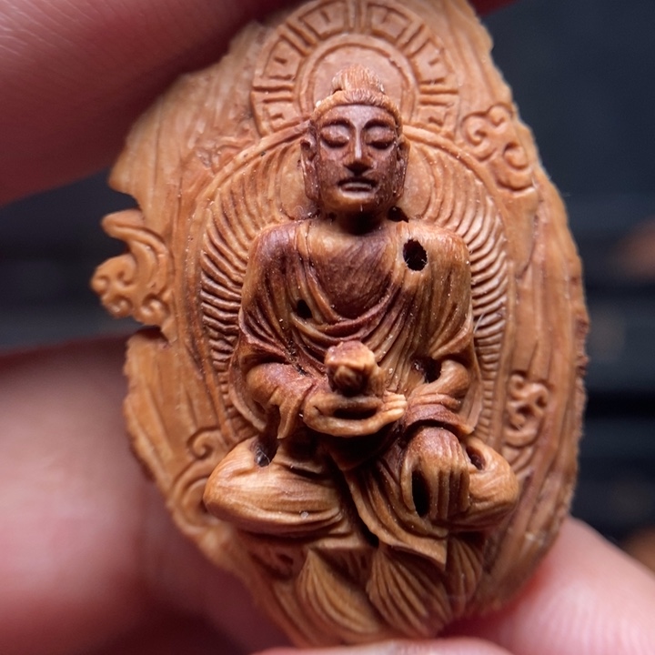 水**生桃核手工清仓大日如来