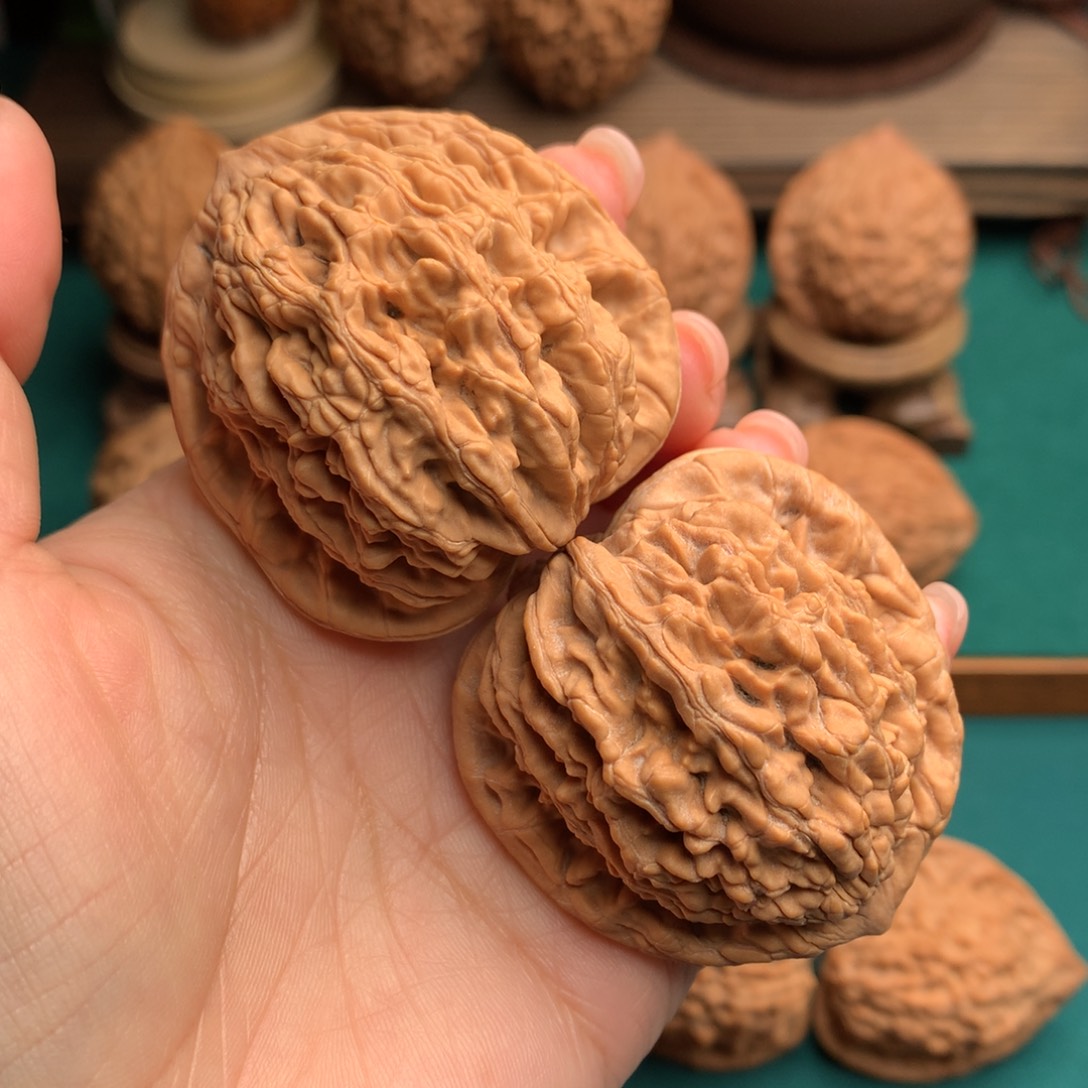 文玩核桃吊坠全品原桩麦穗虎头43