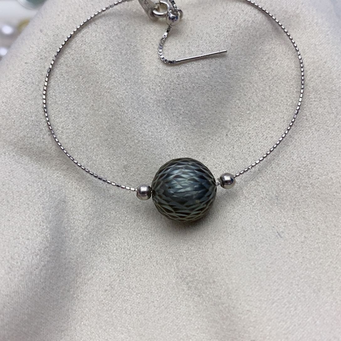 【闪购商品】海水珍珠手链银S925镶嵌68