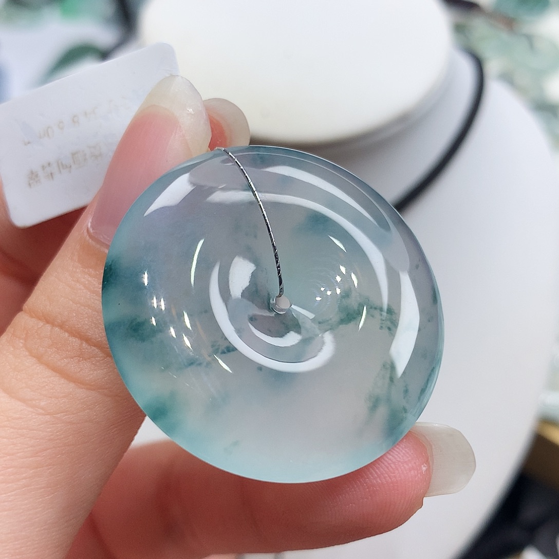 翡翠未镶嵌胸饰翡翠104，34.8/6