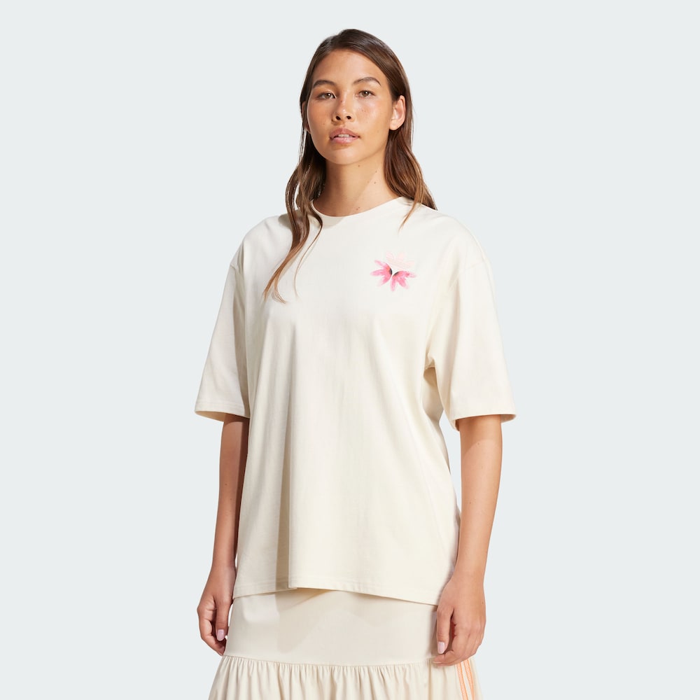 【滔搏联动】adidas/阿迪达斯女子经典纯棉运动短袖圆领T恤KC0678