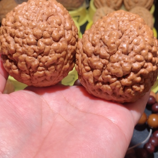 文玩核桃把件脑纹金刚菩提，