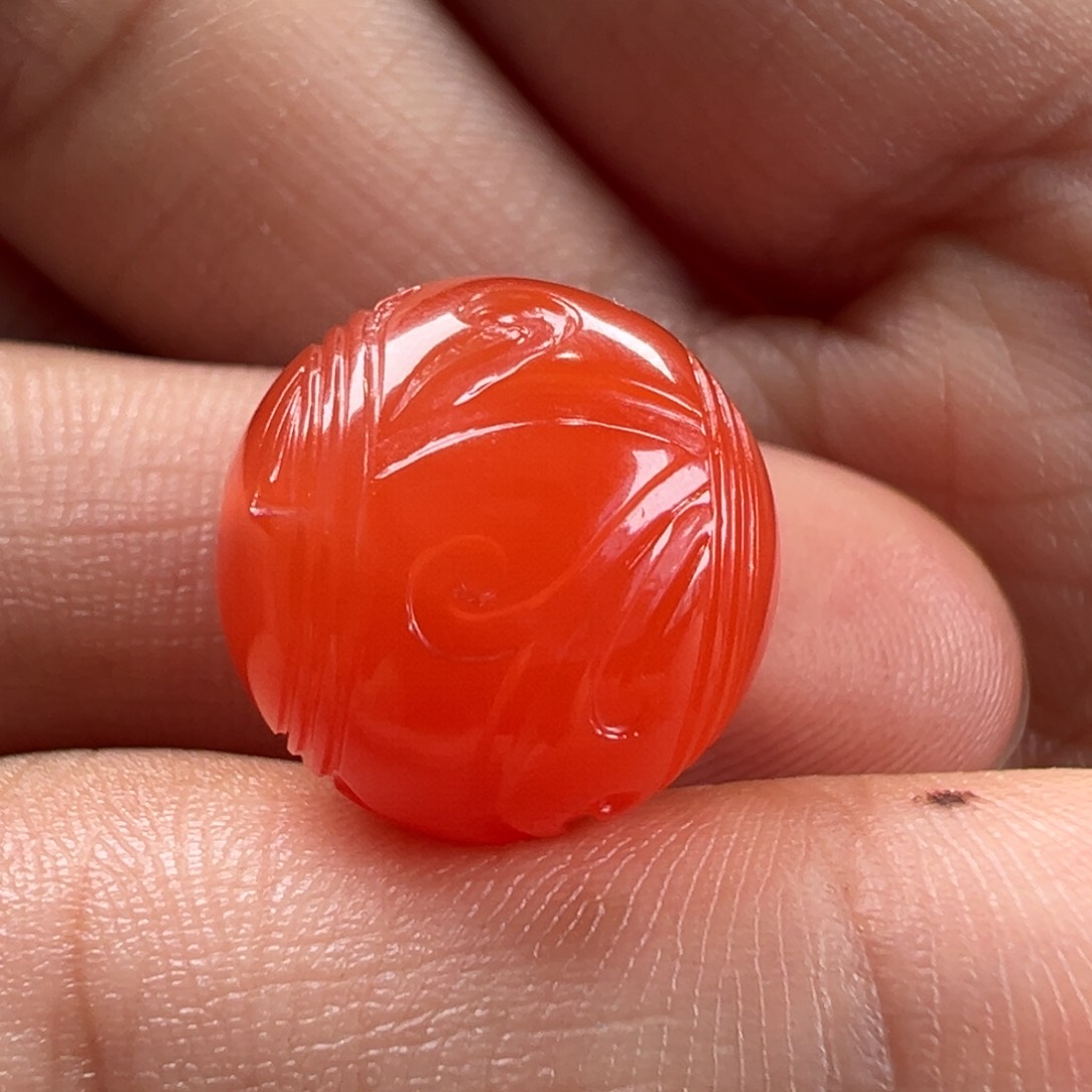 南红玛瑙博古纹15.2未镶嵌