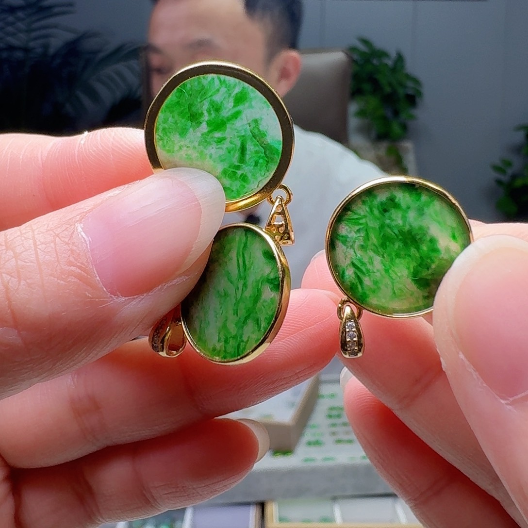 翡翠银S925镶嵌吊坠(不含链)多样性发货其一微瑕